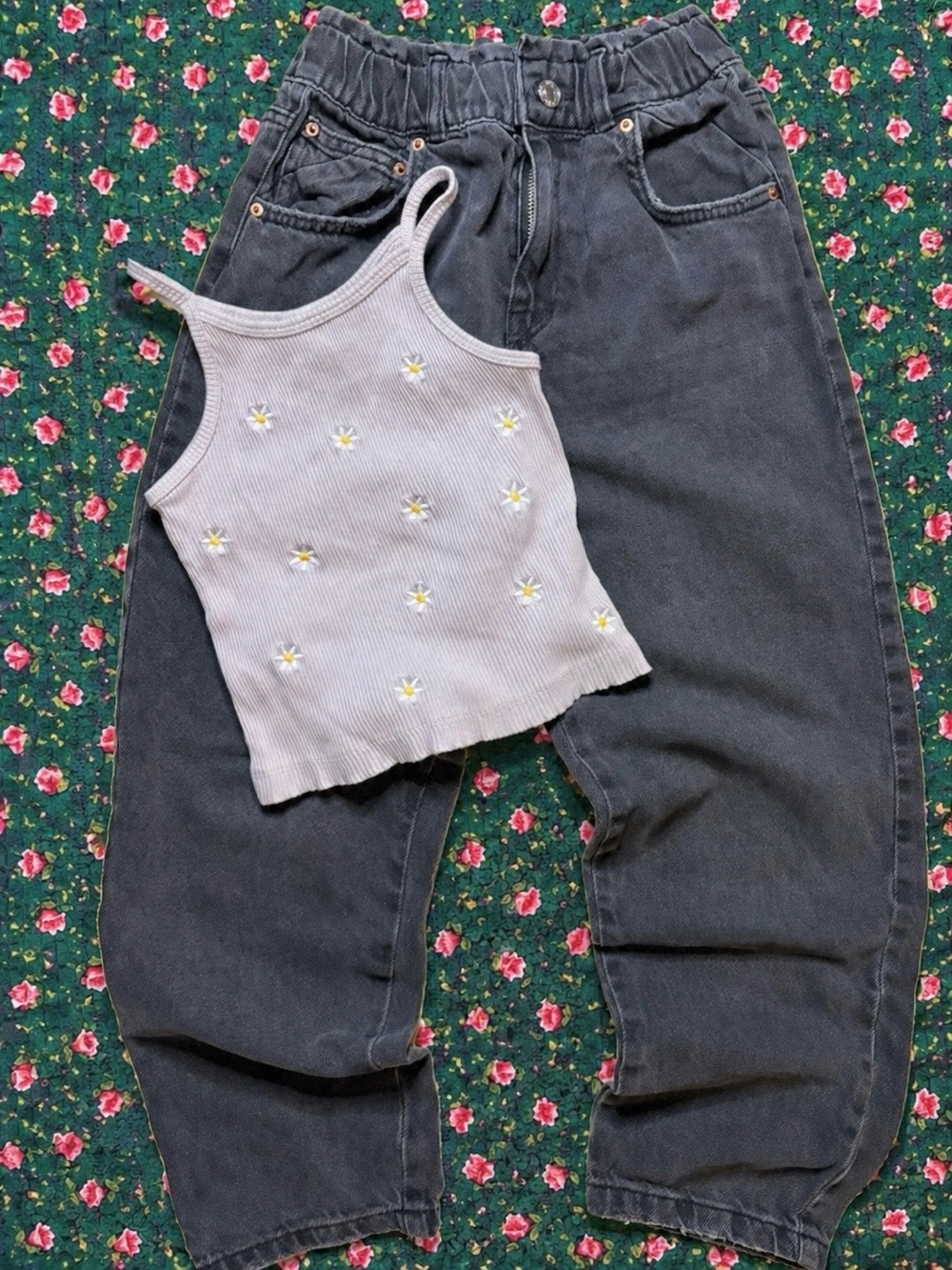 Zara jeans & tank
